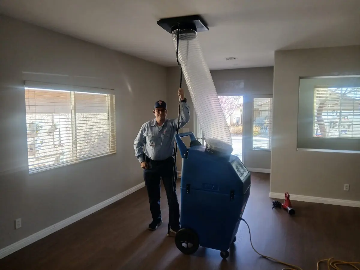 Professional Dryer Vent Cleaning work inside a Cedar Hill home